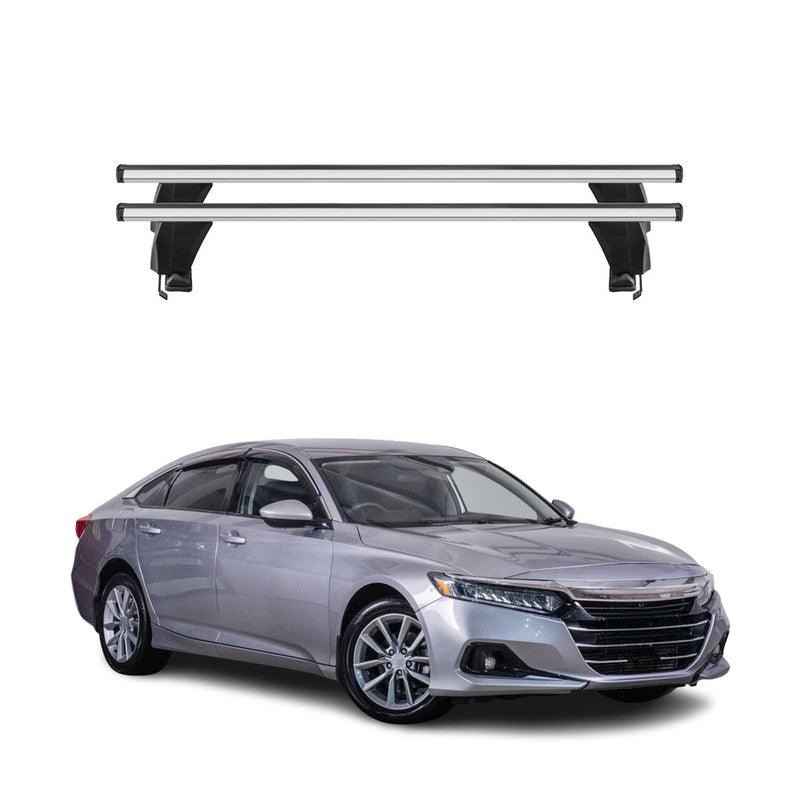 Menabo Barres de toit Transversales pour Honda Accord X SD 2017-2020 Alu Gris