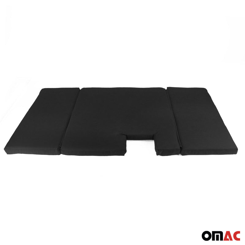 OMAC Matelas de Camping Pliable pour Ford Transit 2006-2014 Noir Polyester