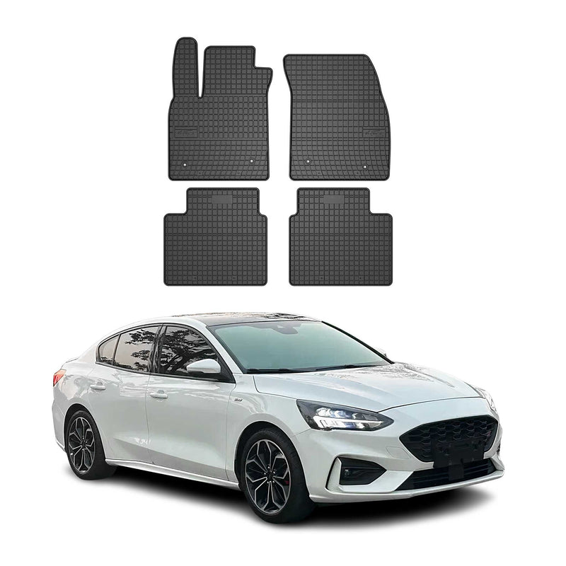Tapis de Sol pour Ford Focus mk4 2019-2025 Caoutchouc Noir