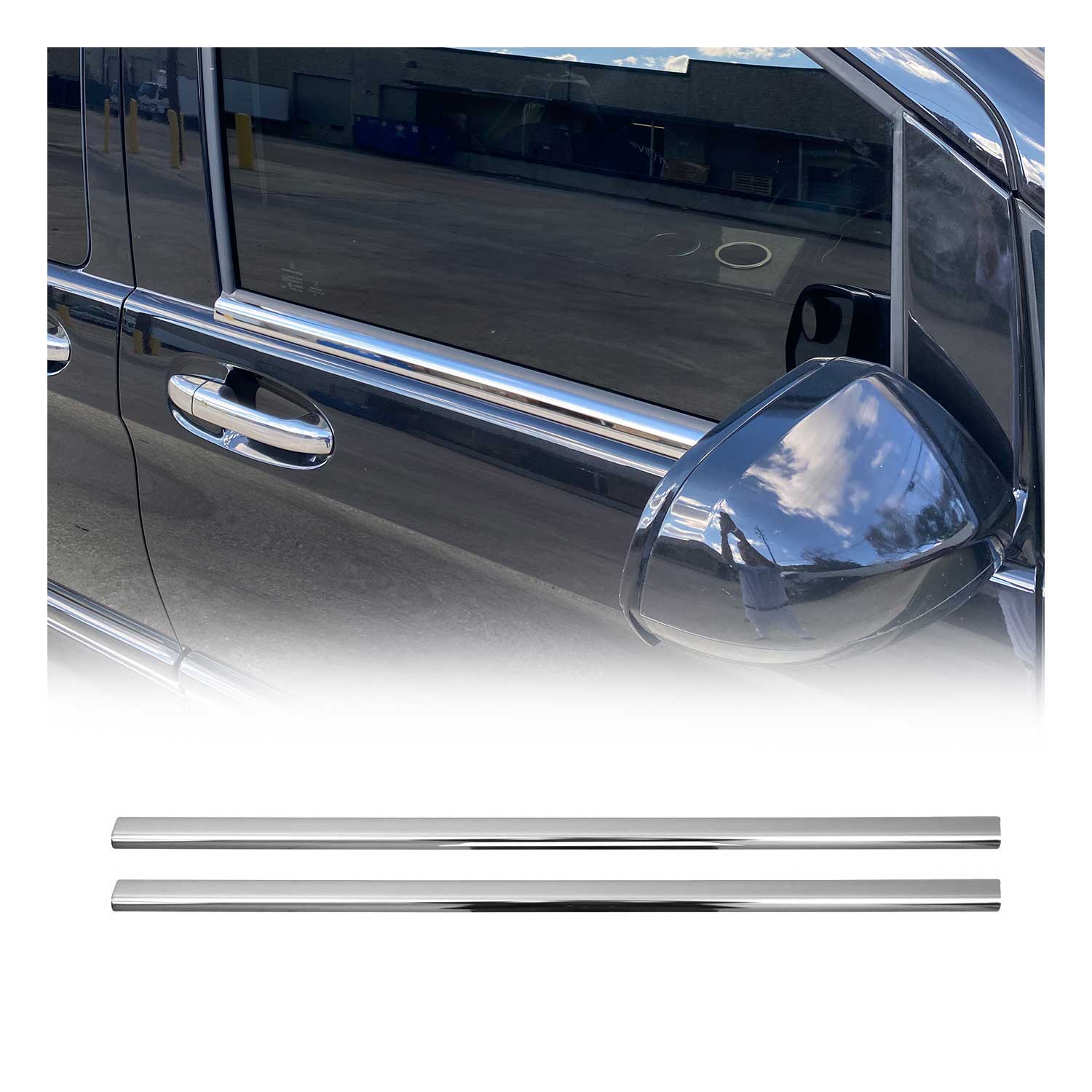 Garniture de Fenêtre pour Mercedes Vito W447 2014-2026 Acier Inox 2Pcs