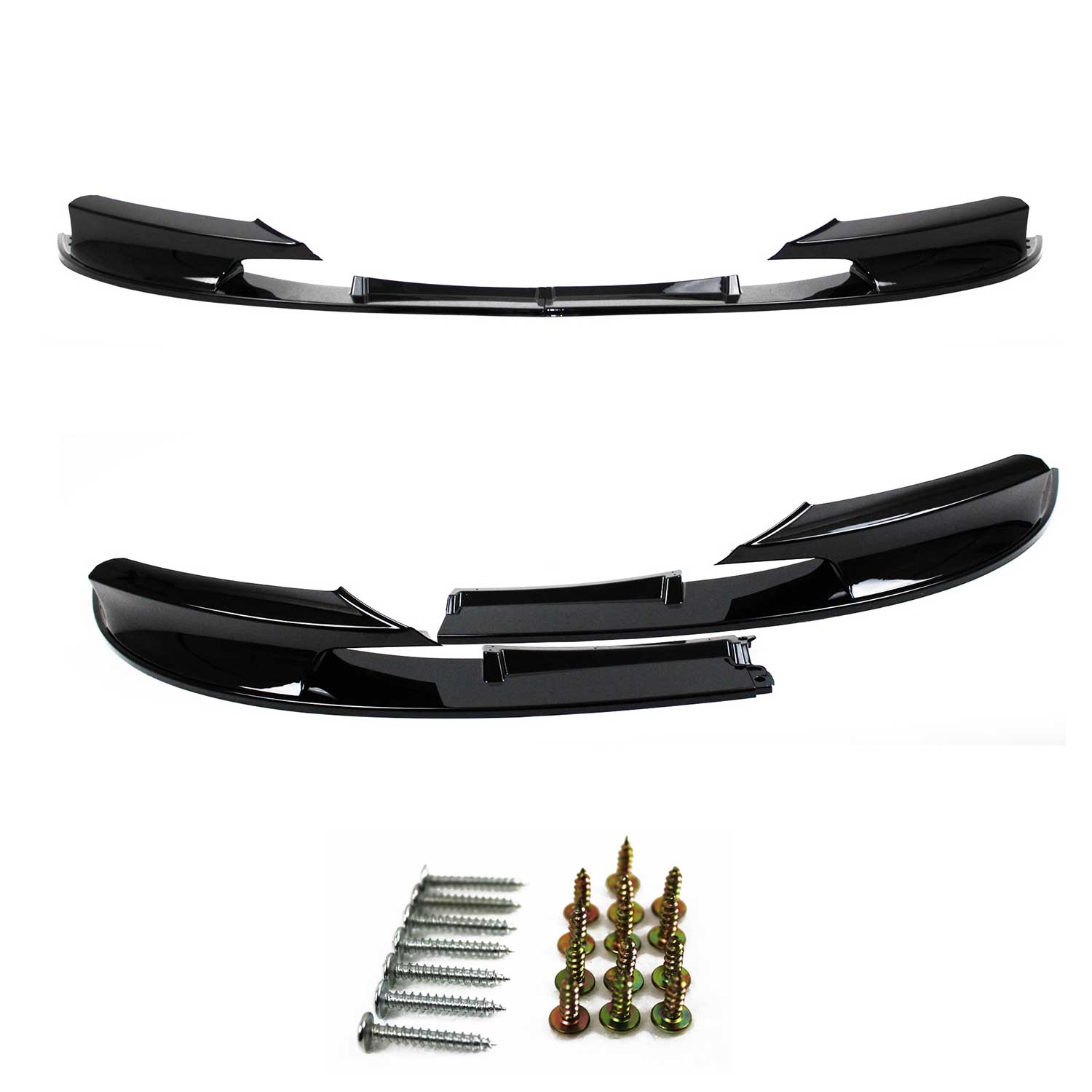 JOM Lèvre de spoiler avant convient pour BMW Series 3 F30 F31 2011-2019 2x