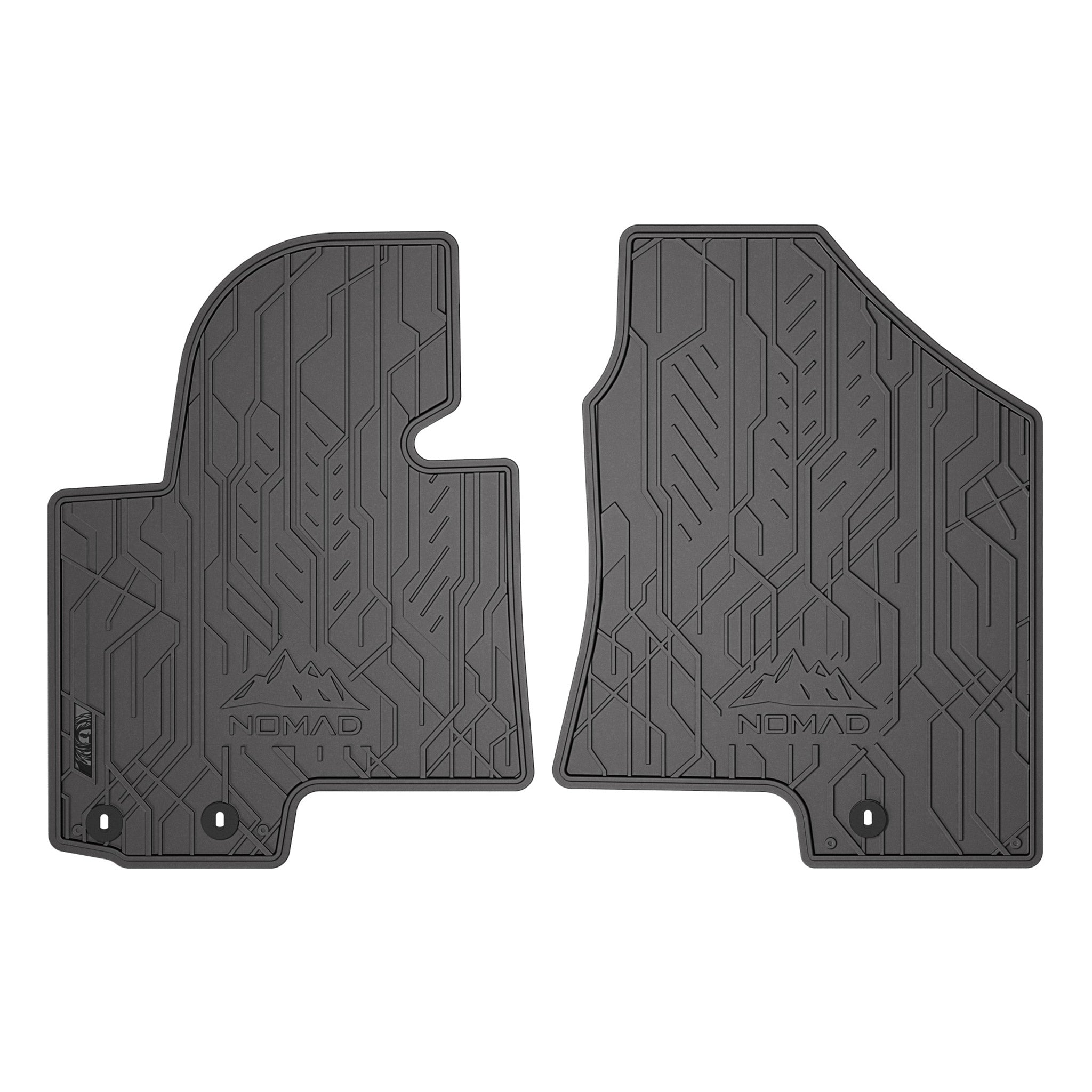 Tapis de Sol de Voiture pour Kia Sportage III 2010-2015 Caoutchouc Noir 2Pcs