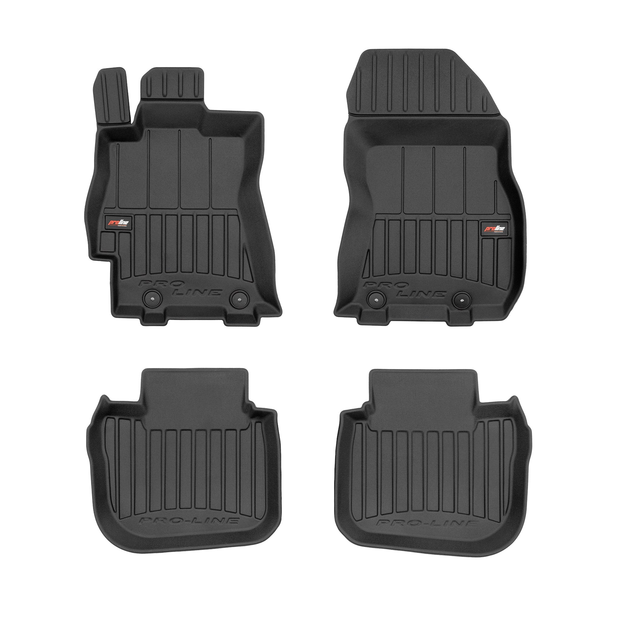 OMAC Tapis de sol en caoutchouc pour Subaru Legacy Berline Break 2009-2014 Noir