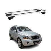 Barres de toit Transversales pour Kia Sorento 2002-2009 Aluminium Argent