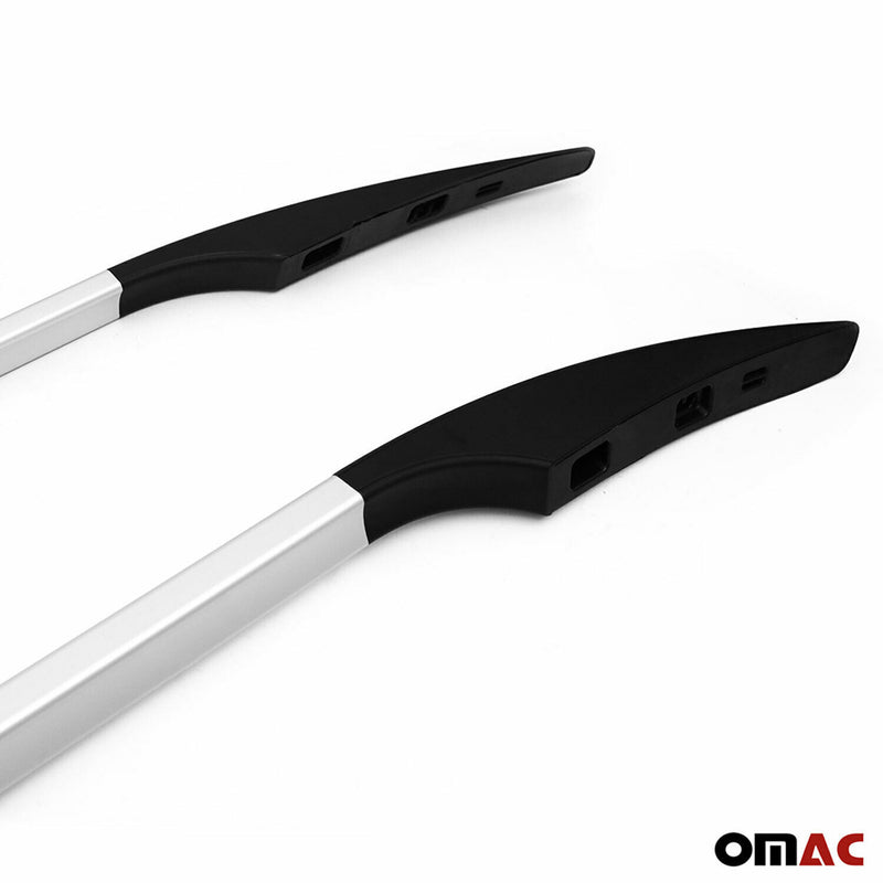 Barres de toit longitudinales pour Peugeot Partner 2018-2025 L2 Long Alu Gris