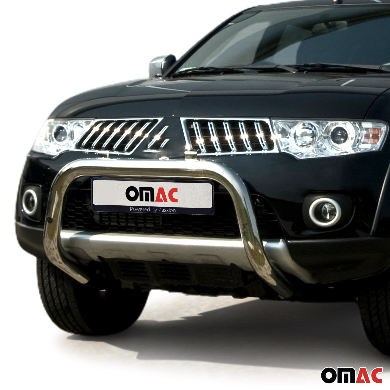 Pare-Buffle Avant Pour Mitsubishi L200 2006-2009 Acier Argent