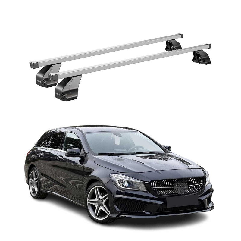 Barres de toit transversales pour Mercedes CLA X117 2015-2024 Acier Gris