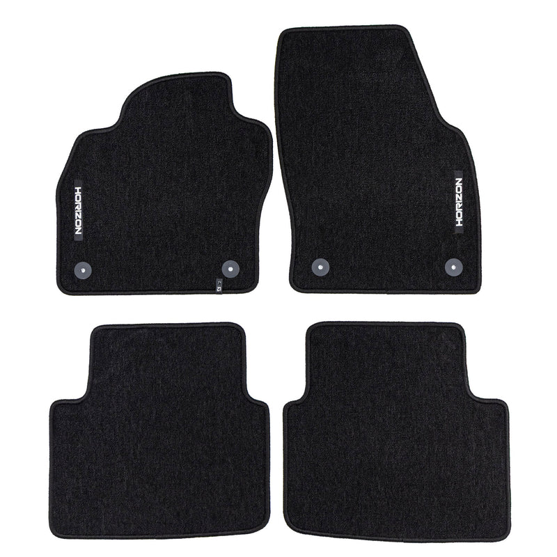Tapis de Sol de Voiture pour Skoda Scala 2019-2025 Velours Imperméable 4Pcs