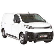 Pare-buffle Avant pour Citroen Jumpy / SpaceTourer 2016-2026 en acier inox Noir