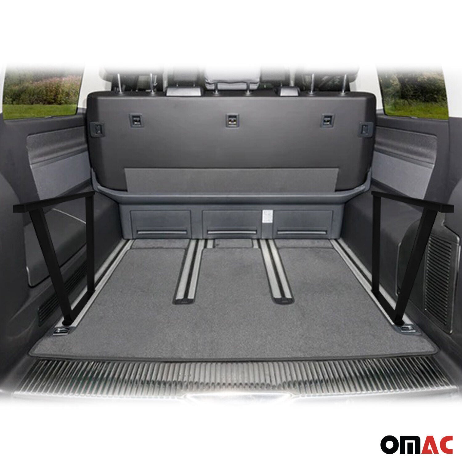OMAC Consoles de Multiflex Board pour VW Transporter T5 Multivan en Métal 3 Pcs
