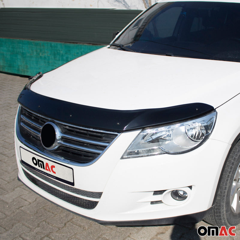 Deflecteurs d'air capot de voiture pour VW Tiguan 2007-2011 SUV Acrylique Noir
