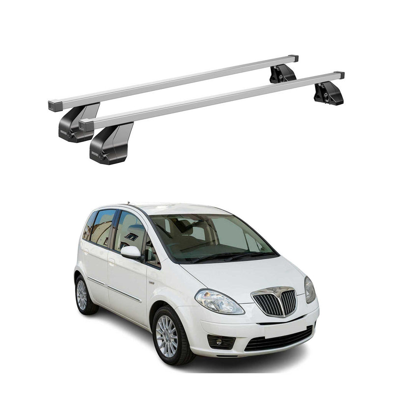 Barres de toit transversales pour Lancia Musa 2007-2012 Gris