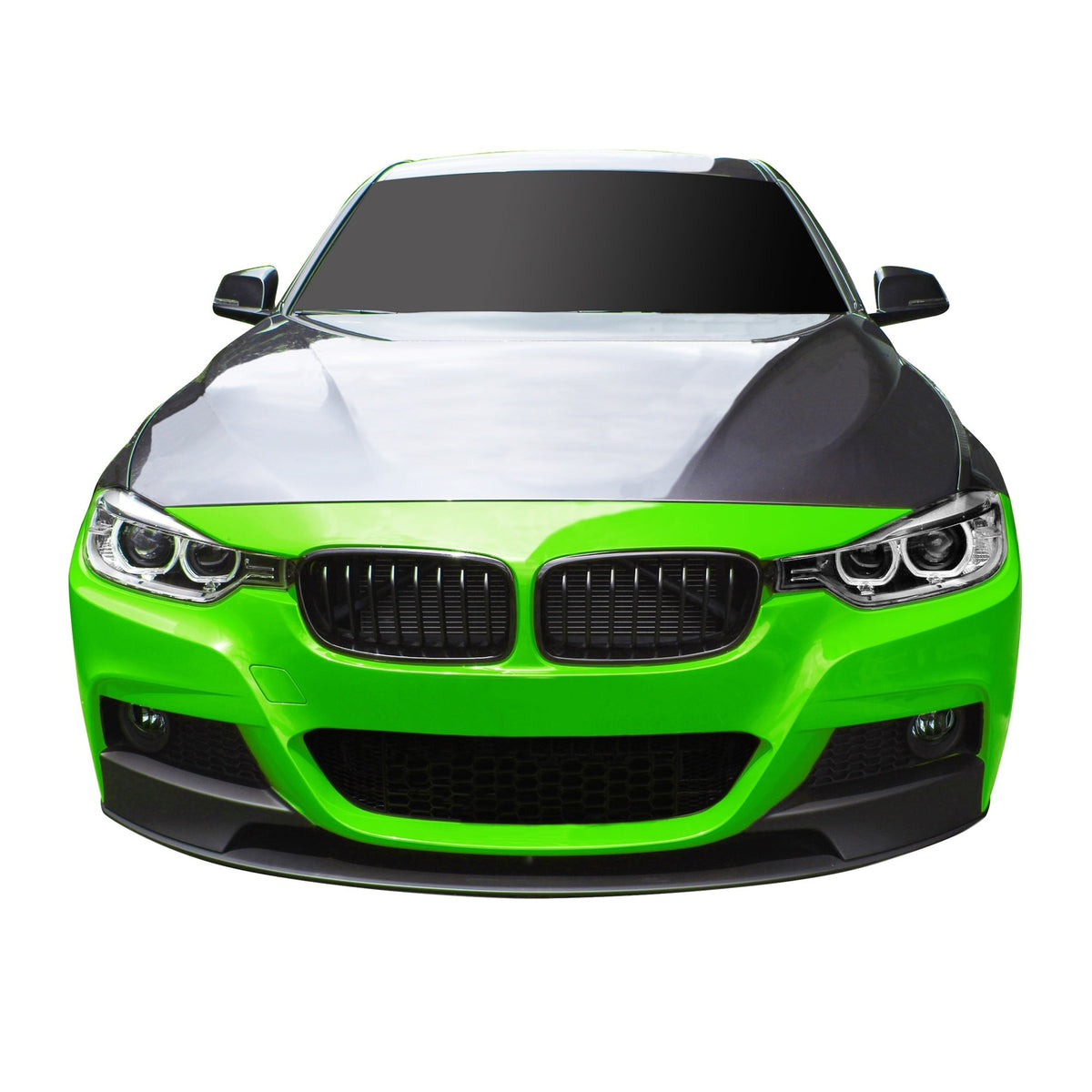 JOM Lèvre de Pare-choc Avant pour BMW Série 3 F30/F31 2011-2019 Noir Mat Sport Look