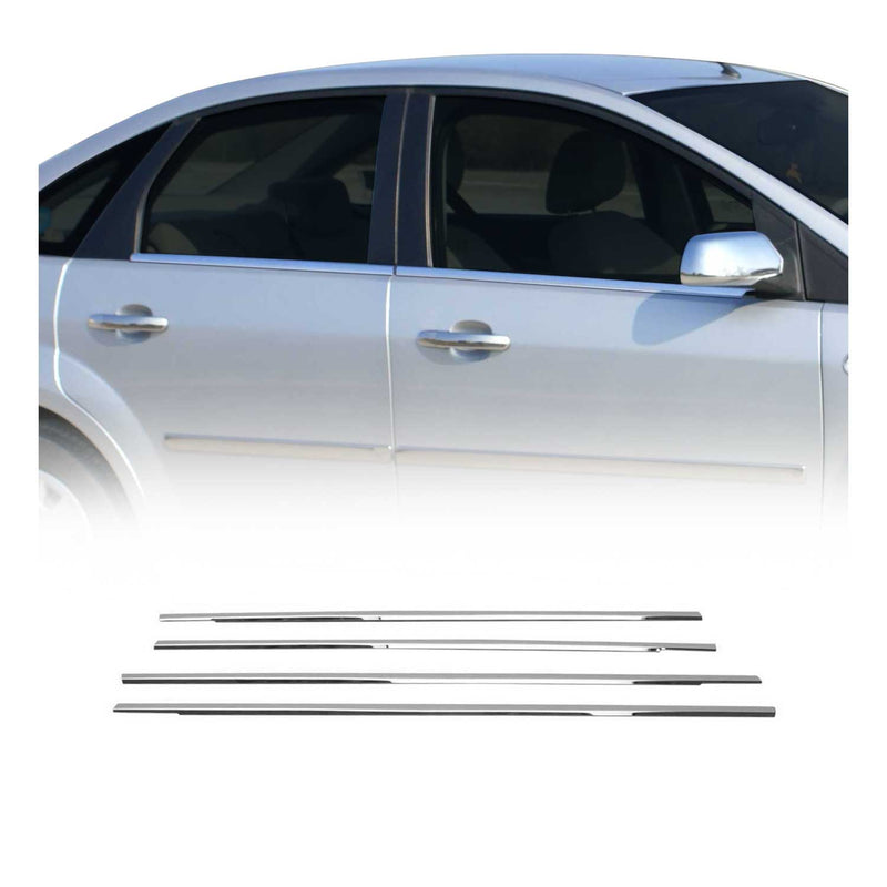 Baguettes pour contour Latérales pour Ford Focus I 1998-2005 inox chrome