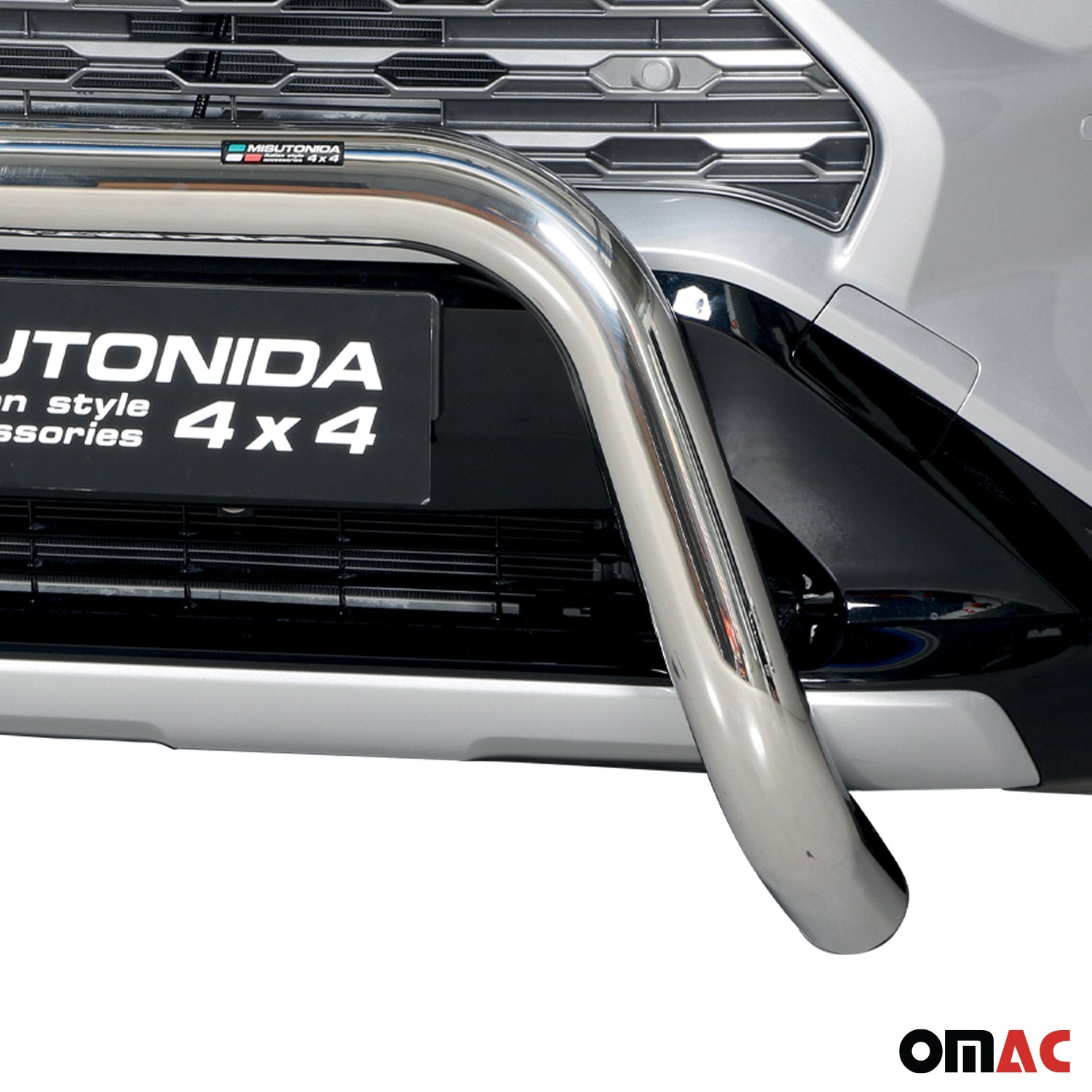 Pare-buffle Avant pour Toyota RAV4 XA50 2019-2025 Hybride 76 mm en Acier Gris