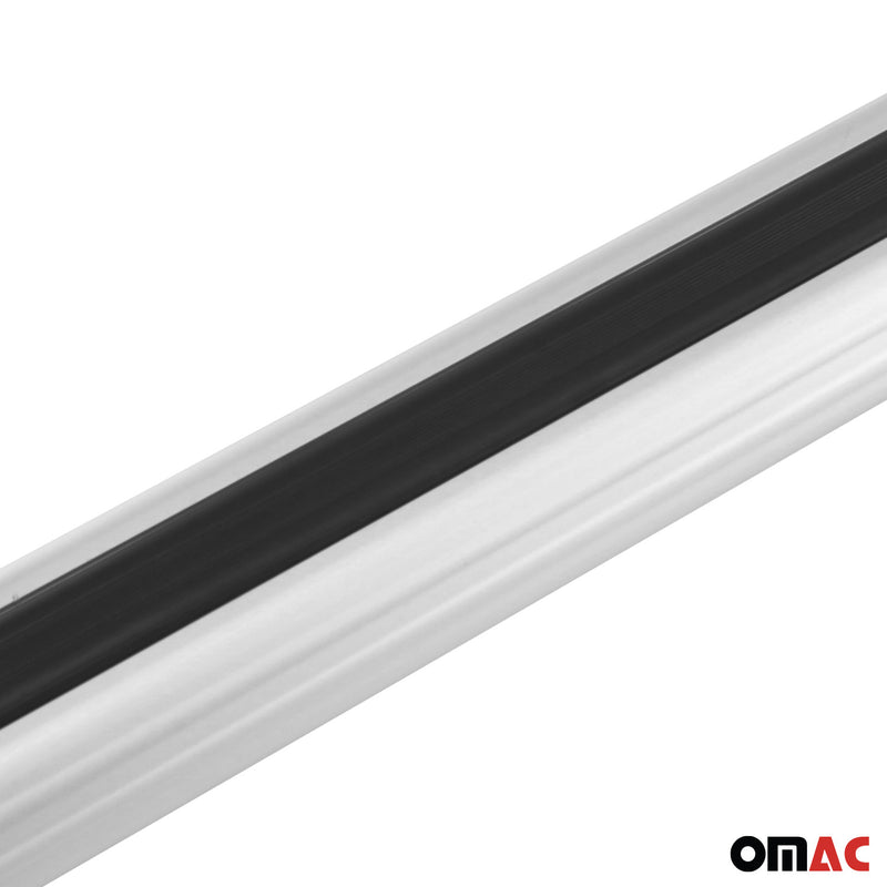 Barres de toit transversales pour Jeep Compass 2018-2025 Aluminium Gris