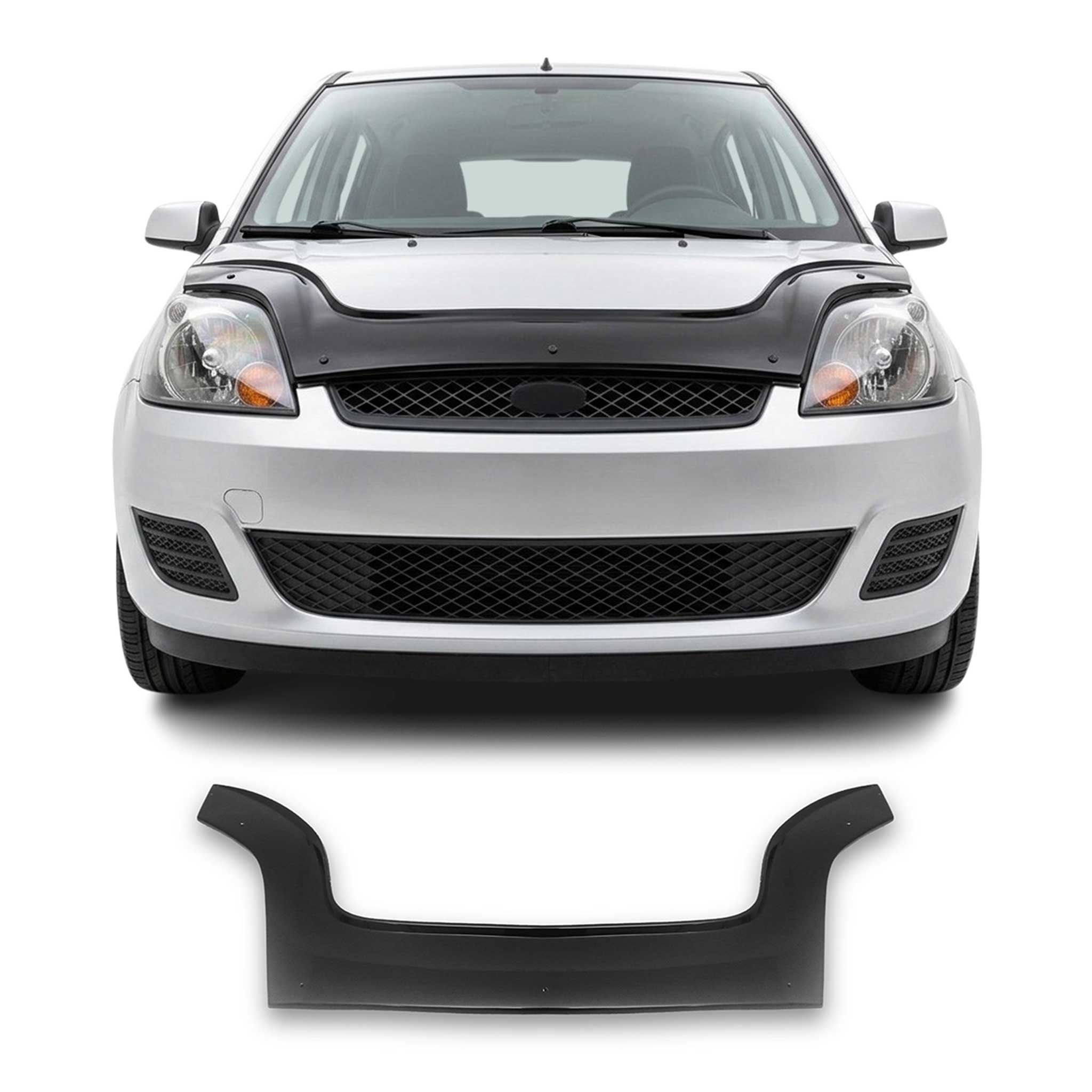 Déflecteurs de vent Pluie D'air pour Ford Fiesta MK5 2002-2008 Noir 2x