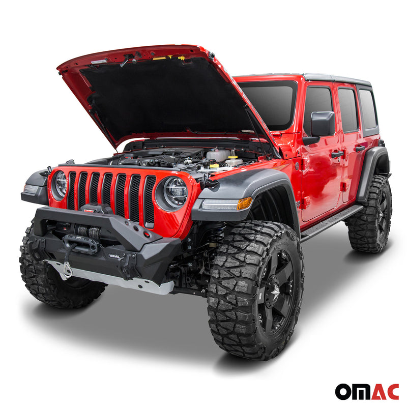 2x Vérins à Gaz pour Jeep Wrangler JL 2017-2025 Amortisseur à gaz Avant