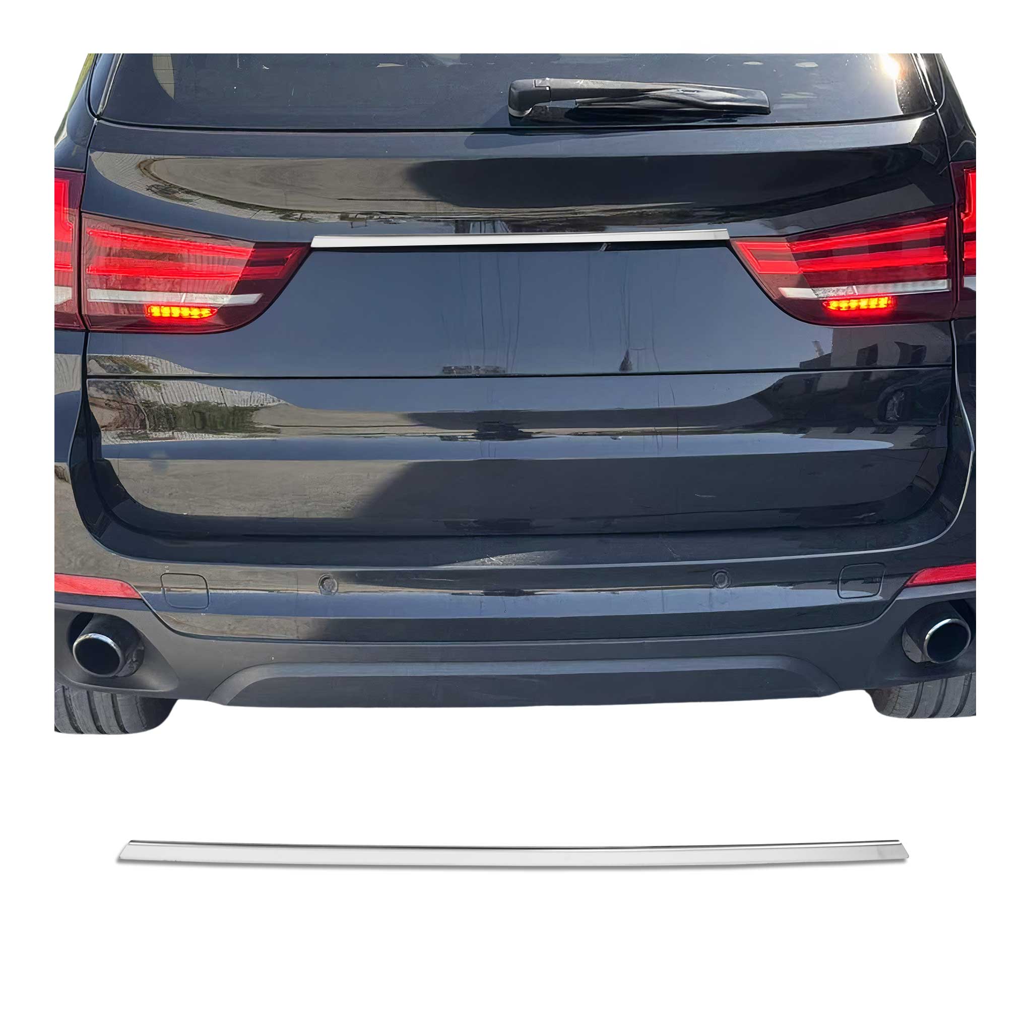 Couvercle de poignée de hayon pour BMW X5 F15 F85 2013-2018 acier inox Chromé