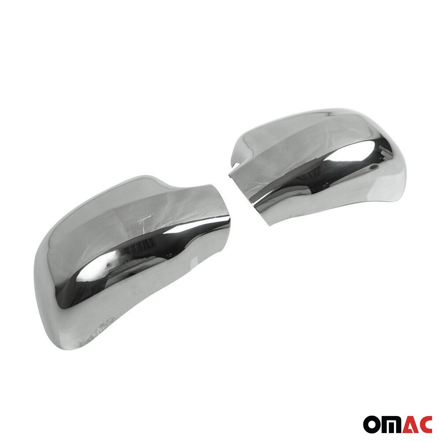 Coques de Rétroviseurs pour Dacia Logan MCV 2006-2013 en Acier Chromé Argent
