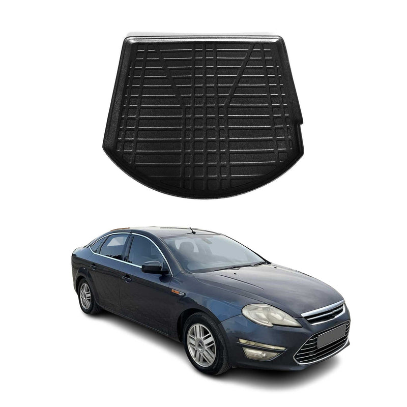 Tapis de Coffre pour Ford Mondeo mk4 Turnier 2007-2014 en TPE Noir
