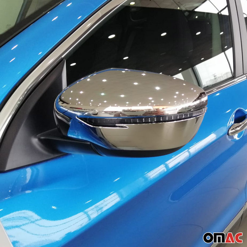 Coques de Rétroviseurs pour Nissan Juke FL 2014-2019 2x Plastique ABS Chromé