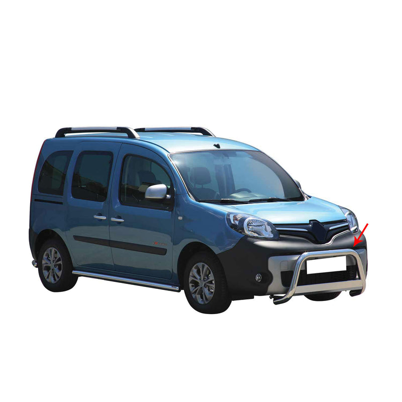 Pare-buffle Avant pour Renault Kangoo 2014-2021 63 mm en Acier Gris