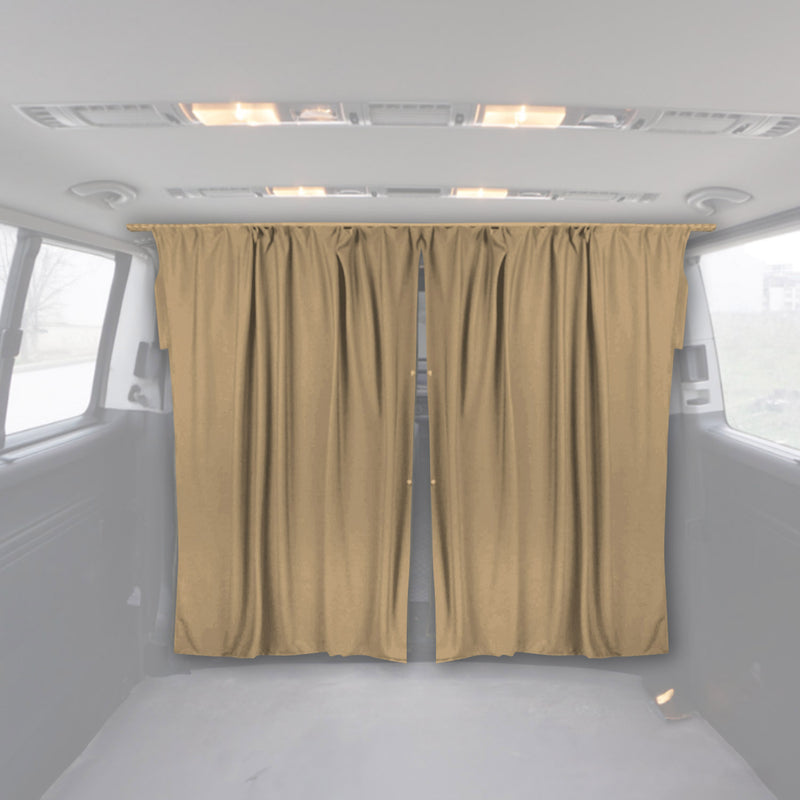 Rideaux De Séparation De Cabine pour Opel Movano H3 Protection Solaire Beige