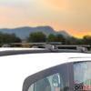 Barres de toit Transversales pour Dacia Lodgy 2012-2024 Fer Noir TÜV ABE