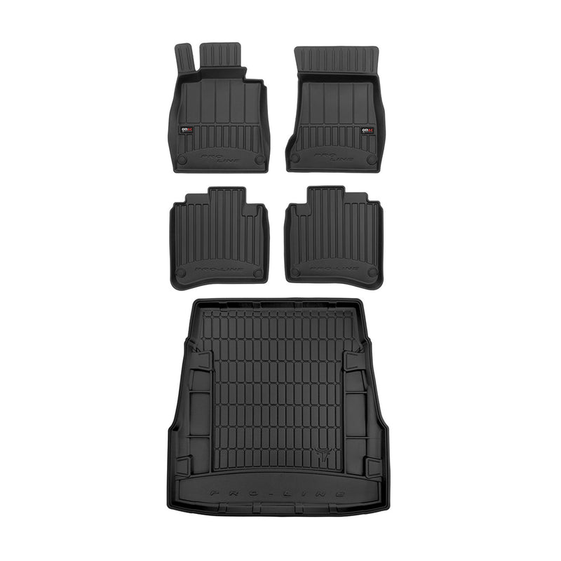 Kit Tapis de Sol et Coffre pour Mercedes Classe S W222 2013-2020 TPE Noir