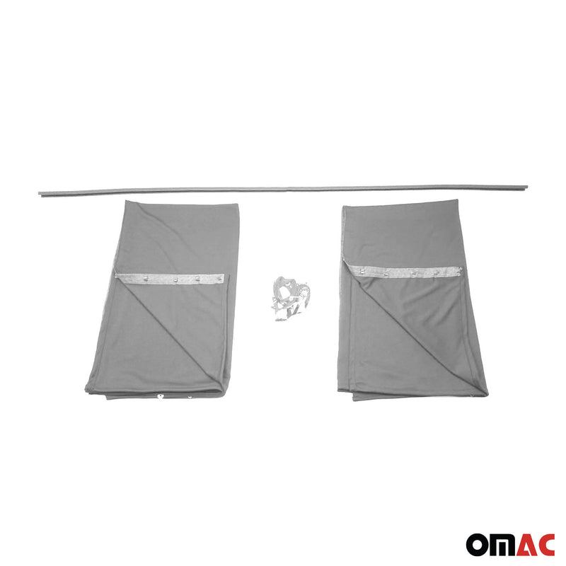 Rideaux De Séparation De Cabine pour Nissan Primastar Protection Solaire Gris