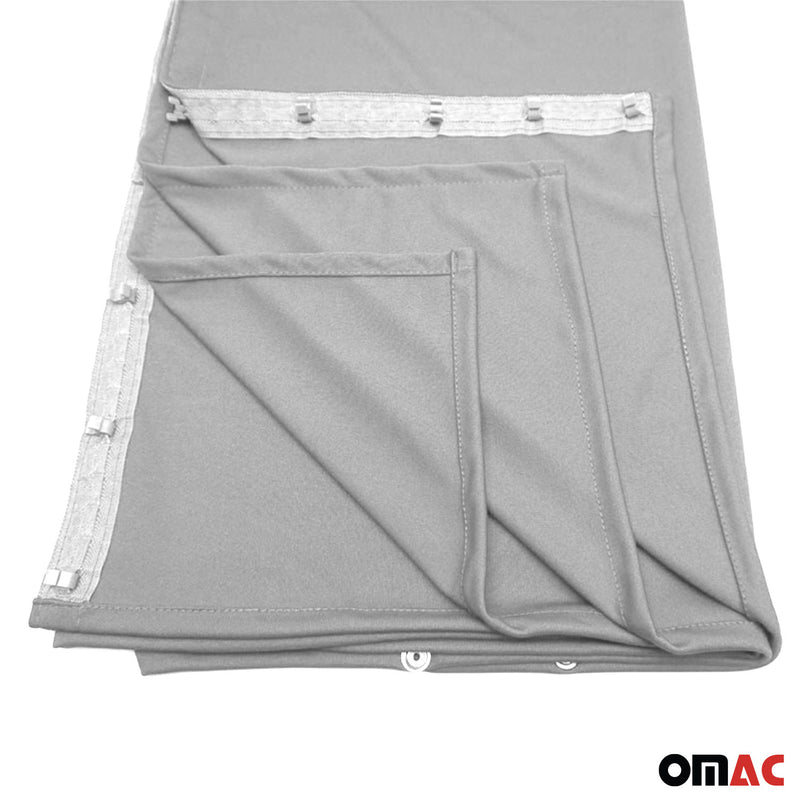 Rideaux De Séparation De Cabine pour Opel Vivaro Protection Solaire Gris