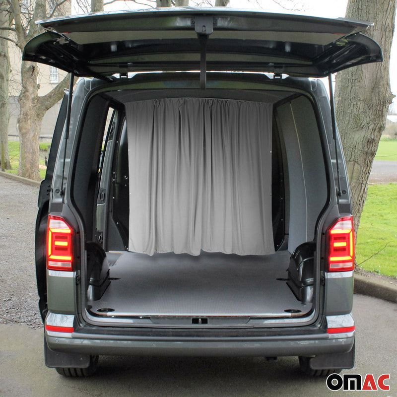 Rideaux De Séparation de Cabine pour VW Grand California H3 Gris Tissu