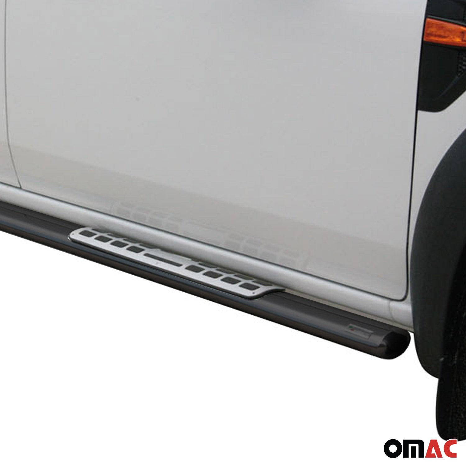 Marchepieds Latéraux pour Ford Ranger Double Cab 2009-2011 Acier Inoxydable Noir