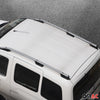 Barres de toit longitudinales pour Ford Transit Tourneo Custom 2012-22 Alu Gris