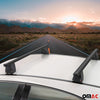 Menabo Barres de toit Transversales pour Nissan X-Trail T32 2013-2017 Alu Noir