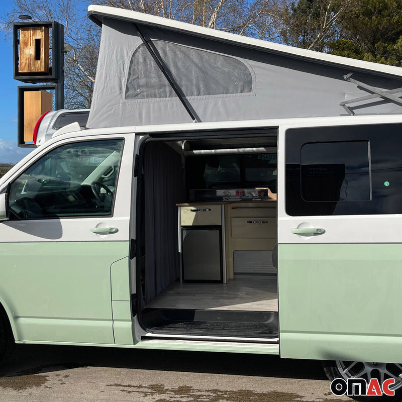 Autogardinen Fahrerhaus Maß für Ford Transit Tourneo Connect L1 L2 Noir