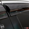 Déflecteurs de Vent pluie d'air pour Nissan Juke 2010-2019 Acrylique Noir 4 Pcs