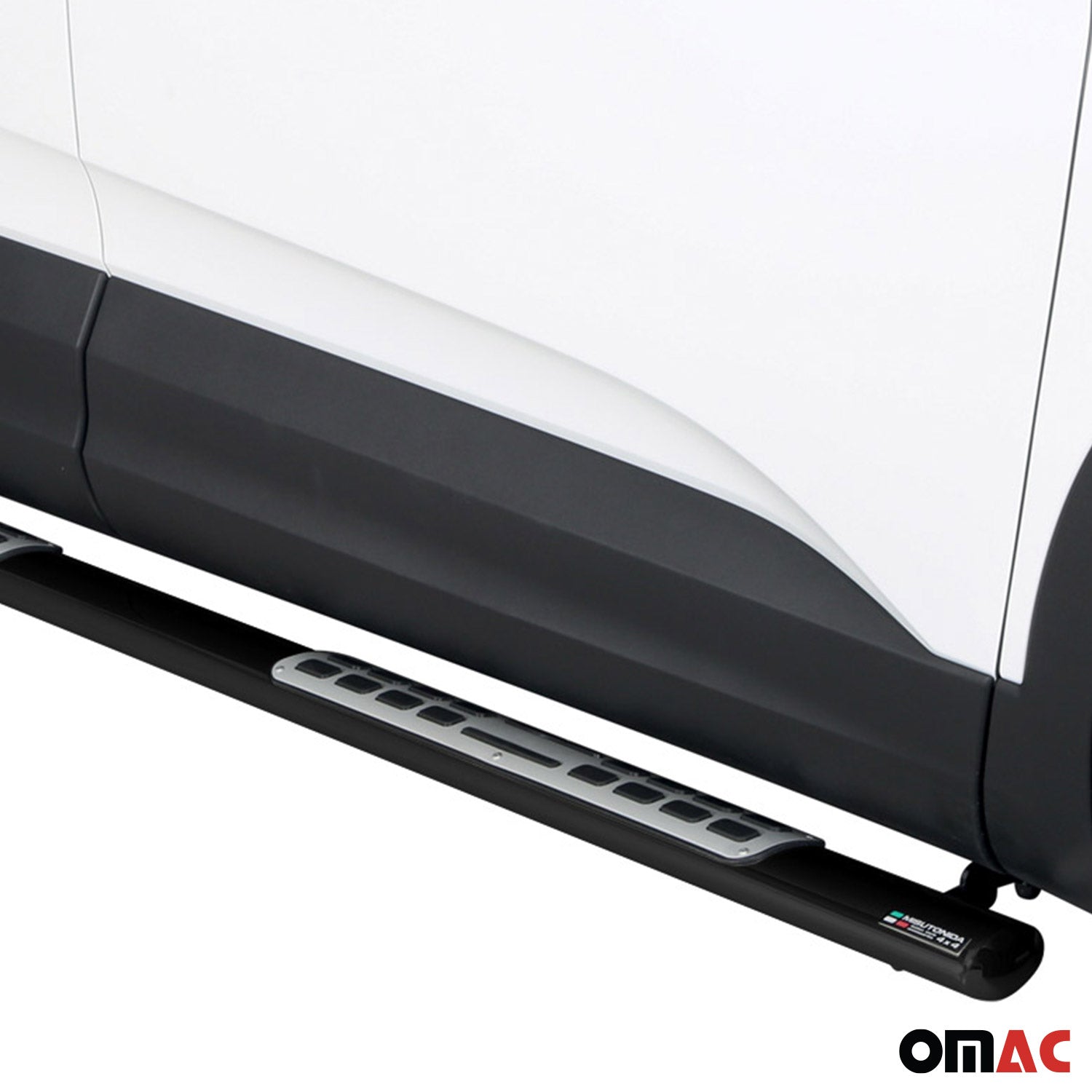 Marchepieds Latéraux pour Opel Grandland X 2017-2024 Acier Inoxydable Noir