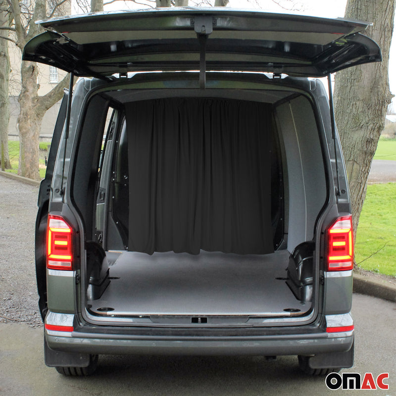 Rideaux De Séparation De Cabine pour Opel Movano H2 Protection Solaire Noir