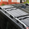 Barres de toit transversales pour Ford Ranger 2011-2023 Noir Aluminium