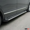 Marchepieds Latéraux pédale pour Opel Mokka 2012-2019 Aluminium Gris Noir 2x