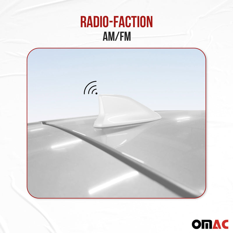 Antenne De Toit Aileron Requin pour Audi A6 Radio AM/FM Blanc