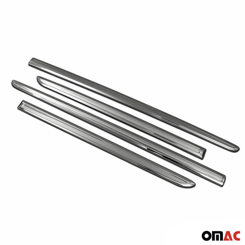 Garniture Baguette de porte latérale pour VW Caddy 2015-2020 inox Foncé 4Pcs