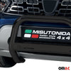 Pare-buffle Avant pour Dacia Duster 2020-2024 63mm en Acier Inoxydable Noir