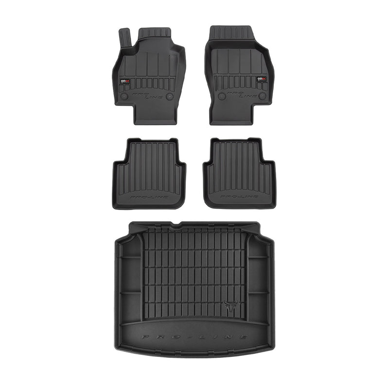 Kit Tapis de Sol et Coffre pour Skoda Scala 2019-2022 TPE Noir