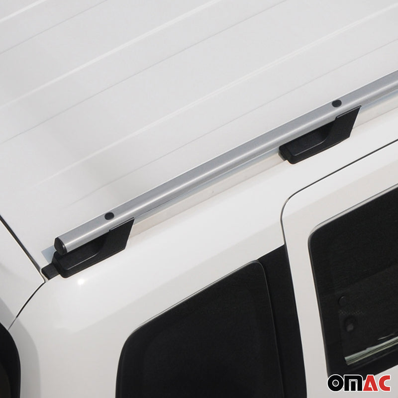 Barres de toit longitudinales pour VW Amarok 2010-2024 Aluminium Gris