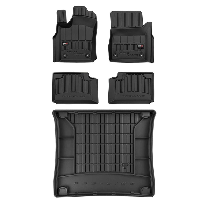 Kit Tapis de sol et coffre pour Jeep Grand Cherokee 2013-2015 Premium TPE Noir