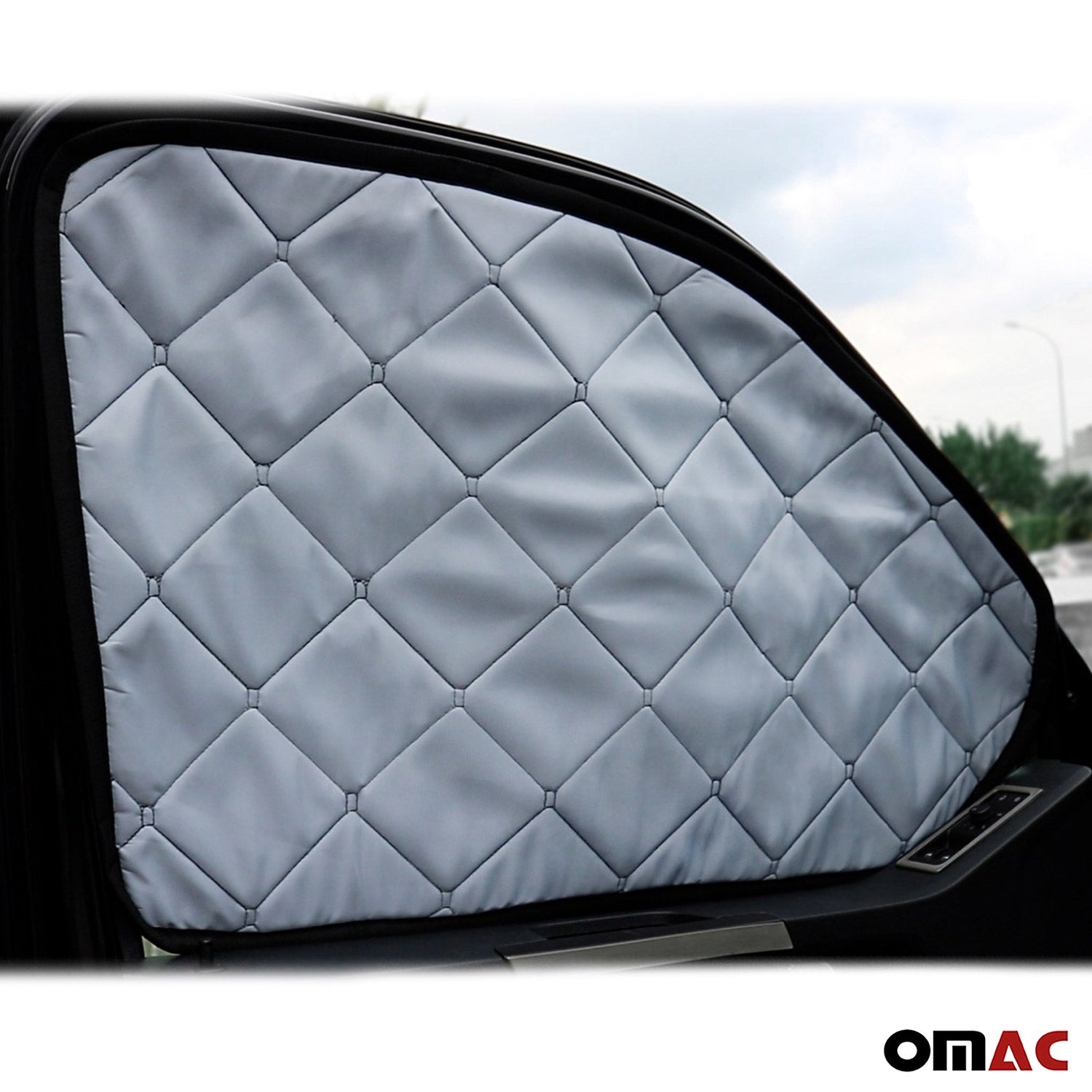 Rideaux pare-soleil d'isolation pour VW Caddy 2K 2003-2020 Noir Tissu