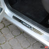 Couverture De Seuil De Porte pour Opel Chromé LED Inox Exclusive Chromé 4x